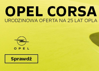 Opel Corsa - urodzinowa oferta na 25 lat Opla