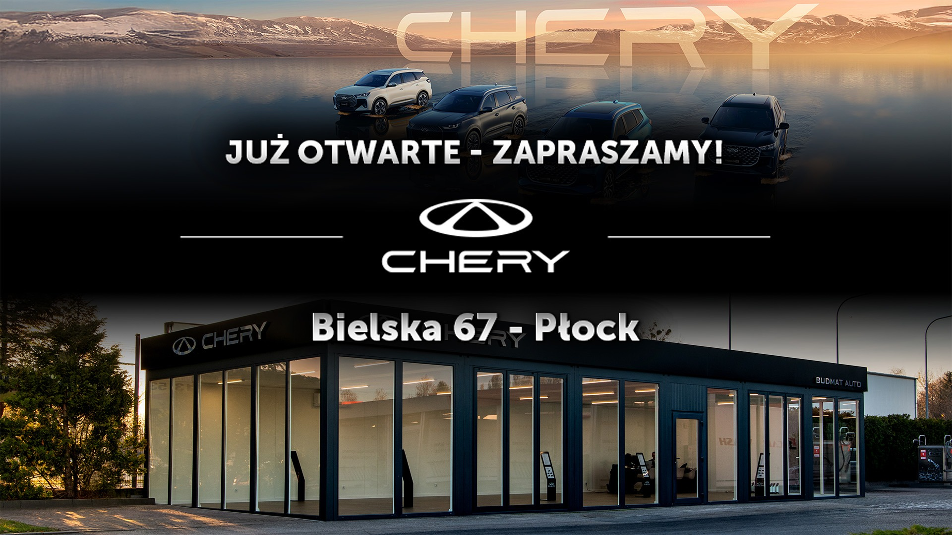 Chery w Płocku – nowy Autoryzowany Salon i Serwis już otwarty!